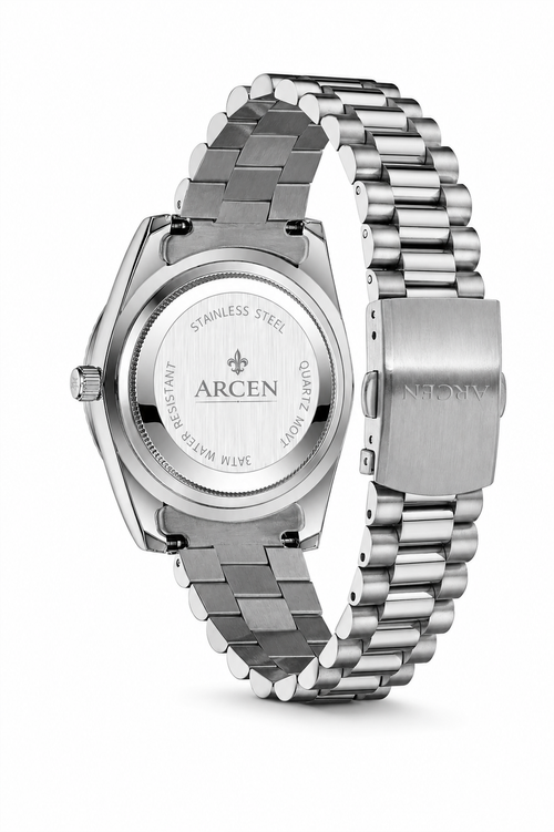 ARCEN – Montre Paris Edition | Cadran Rose poudré & Acier Inoxydable